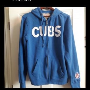 ⚾Chicago Cubs.MLB Official Genuine Merchandise Cotton Fleece blend FULL Zip